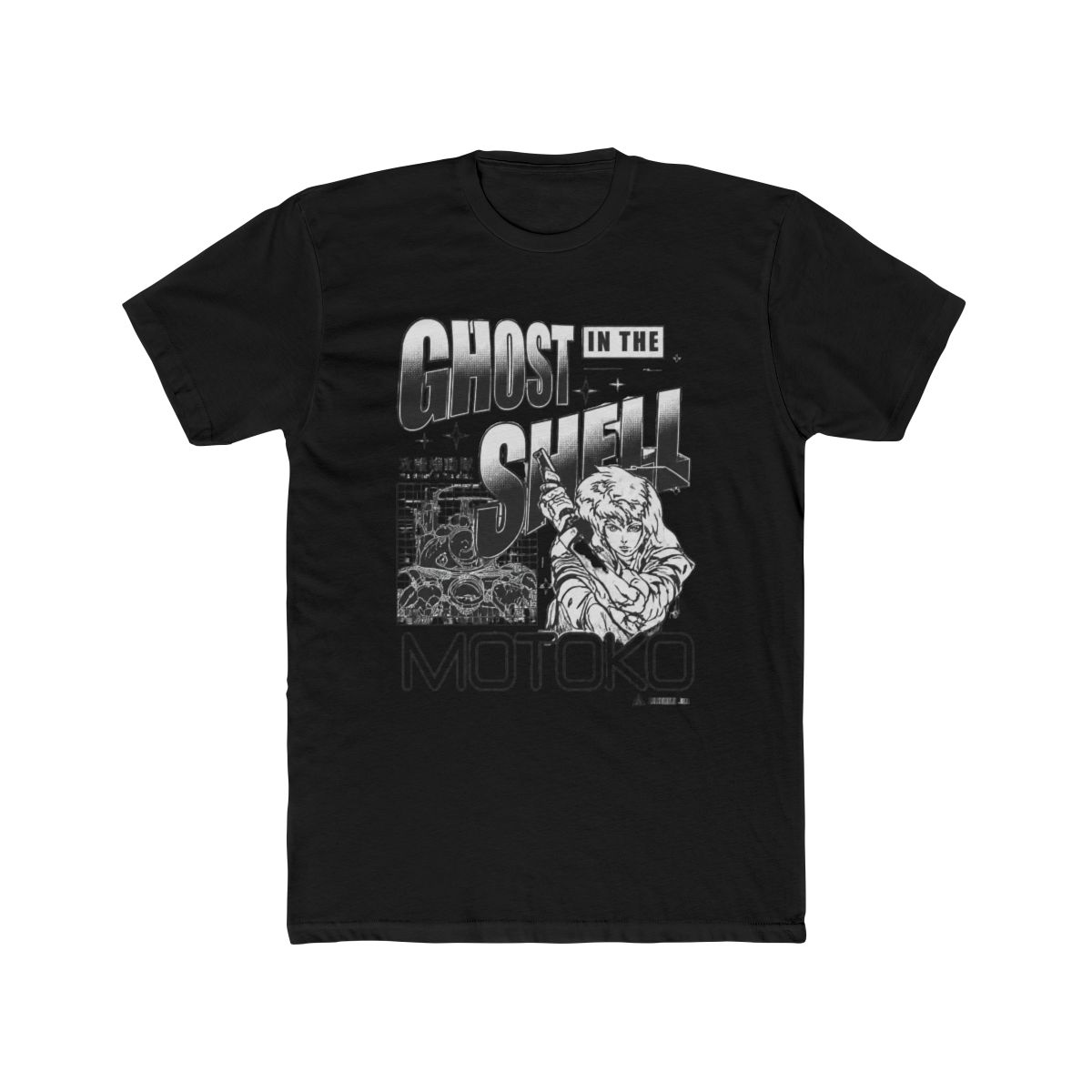 Ghost in the Shell Grid Ghost Girls Baby T Shirt - alternate angle 3, merchandise