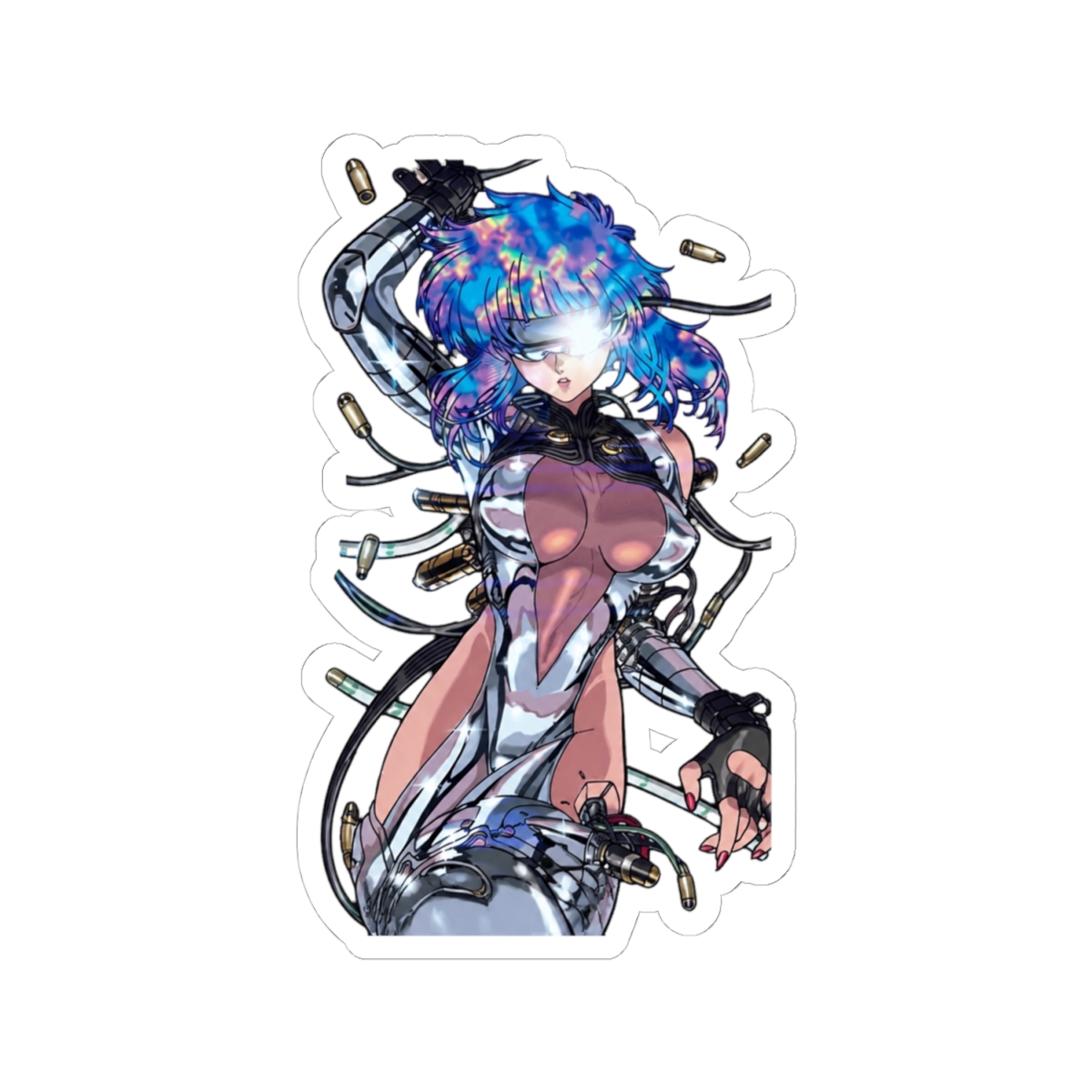 SaleLimitedPre-ownedPre-orderBack-orderOrder ClosedGhost in the Shell TGITS Motoko Kusanagi Outdoor Compatible StickerCOSPA770 JPY - alternate angle 1, merchandise