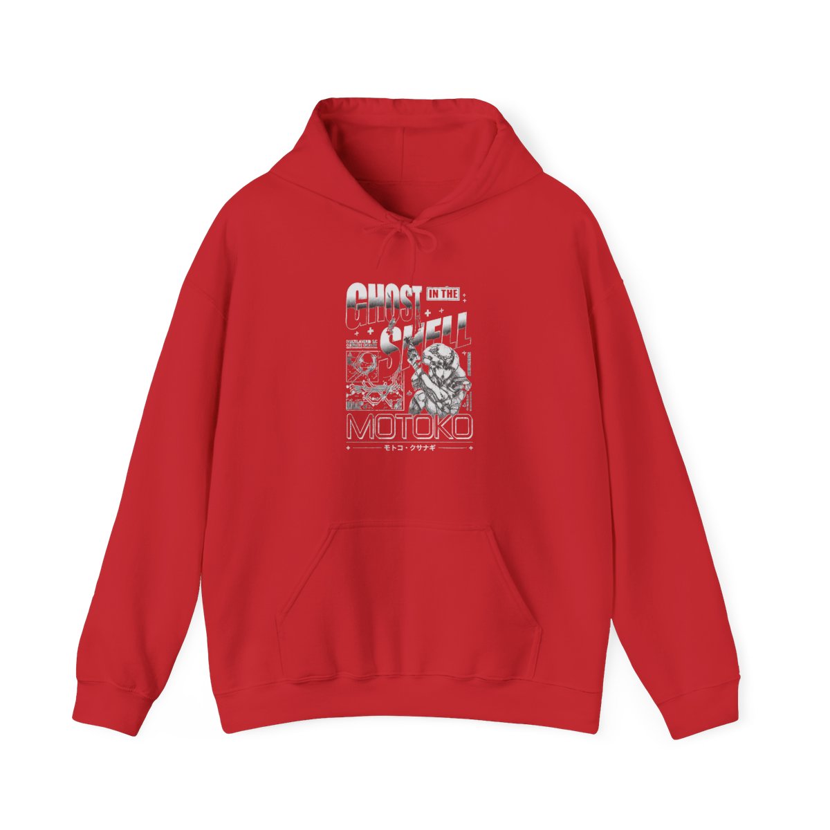 Ghost in the Shell Grid Ghost Mineral Wash Hoodie - alternate angle 2, merchandise