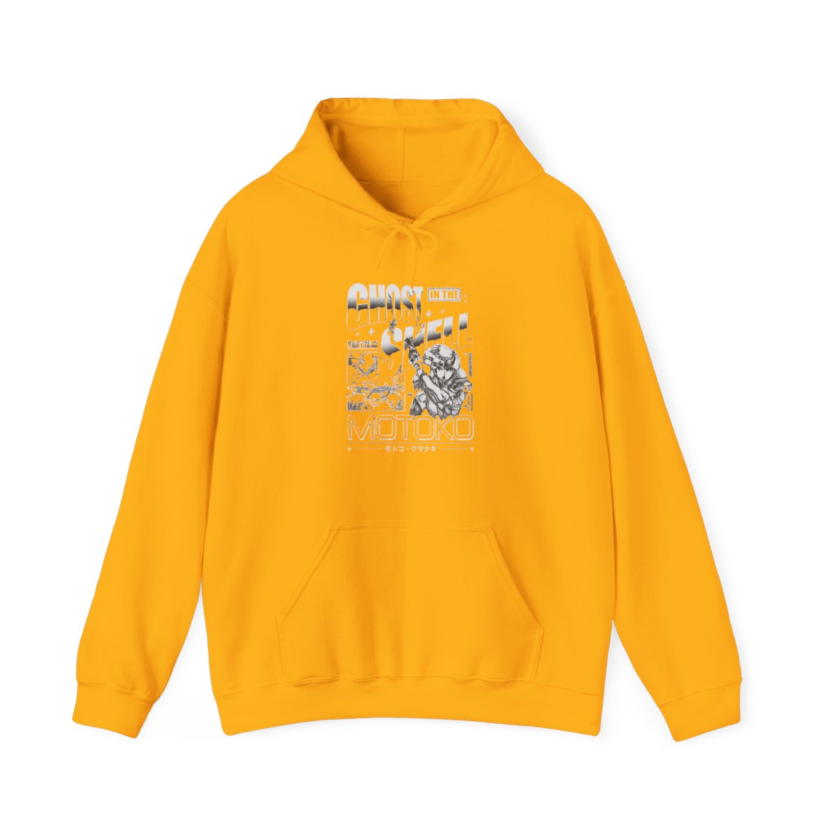 Ghost in the Shell Grid Ghost Mineral Wash Hoodie - alternate angle 3, merchandise
